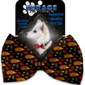 Mirage Pet Products Hedgehogs Pet Bow Tie Collar Accessory with Cloth Hook & Eye 1163-VBT